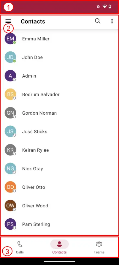 Contacts Android