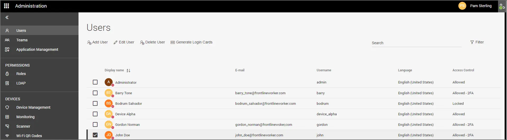 Generate Login Cards