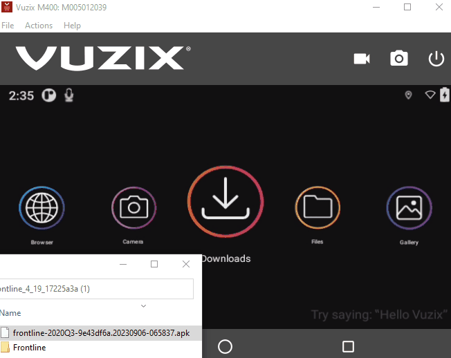 Vuzix Getting Started2