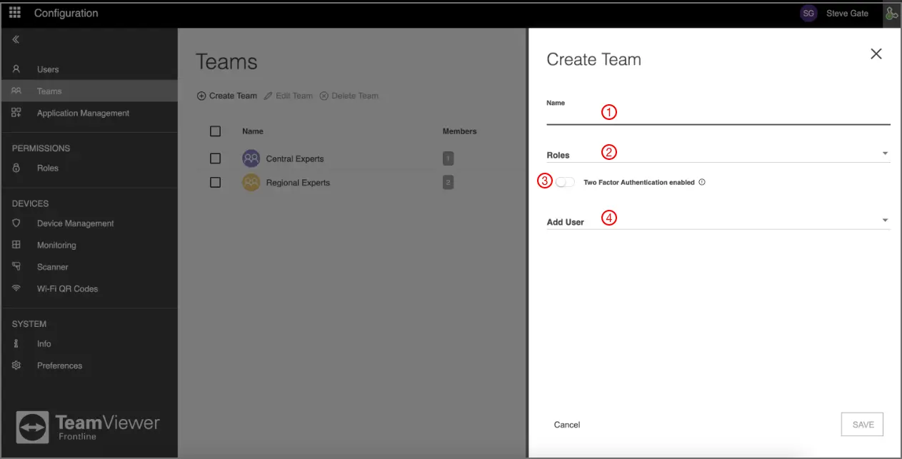 Create Team