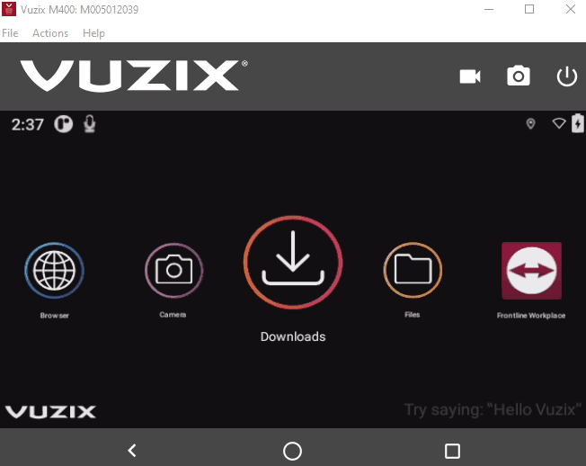 Vuzix Getting Started3
