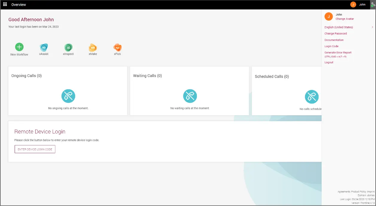 Frontline Changing User Profile Settings