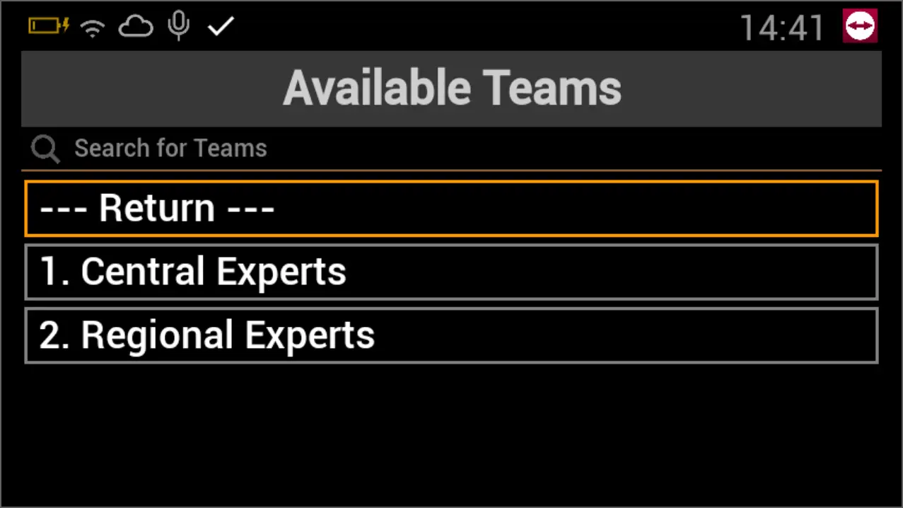 Available Teams