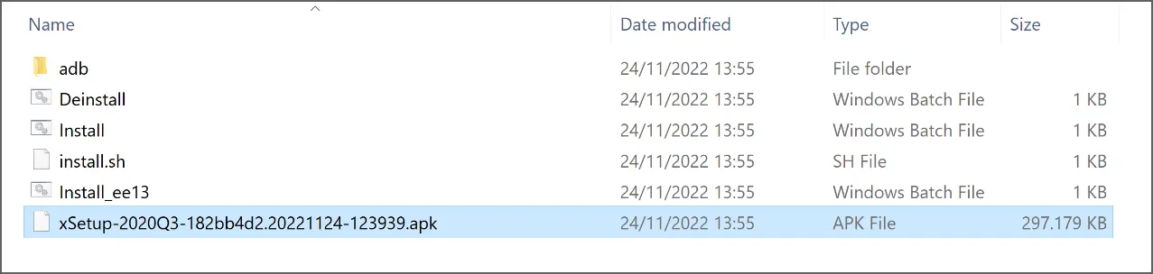 Xsetup Folder
