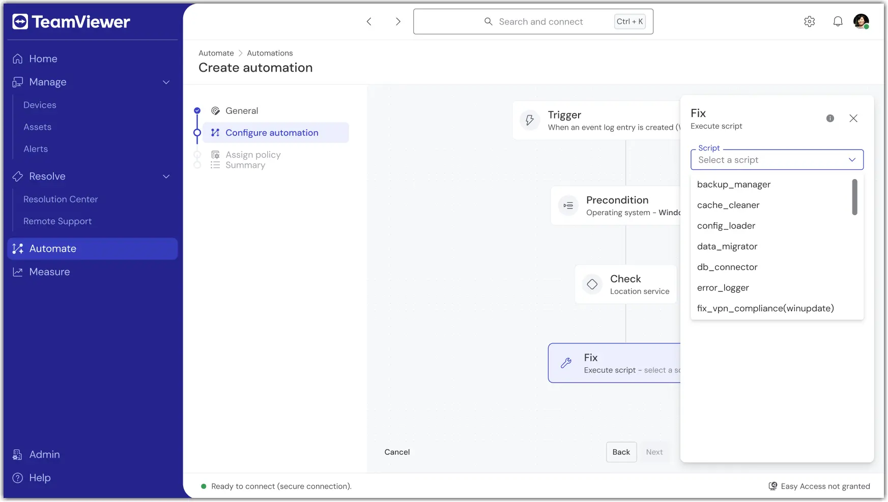 TeamViewer ONE – Automation Fix
