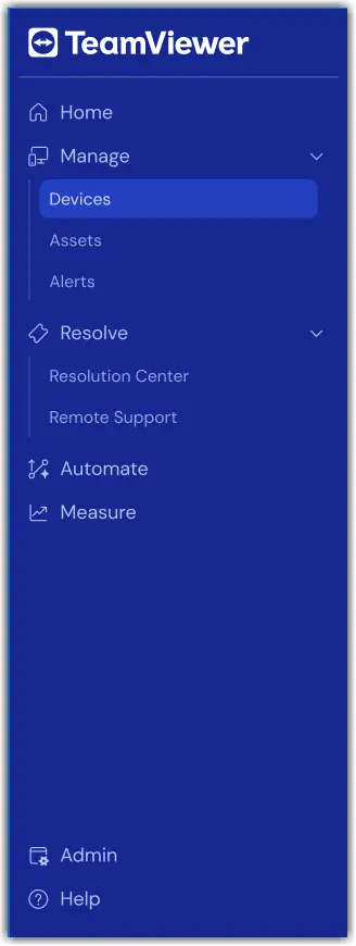 TeamViewer One Sidebar