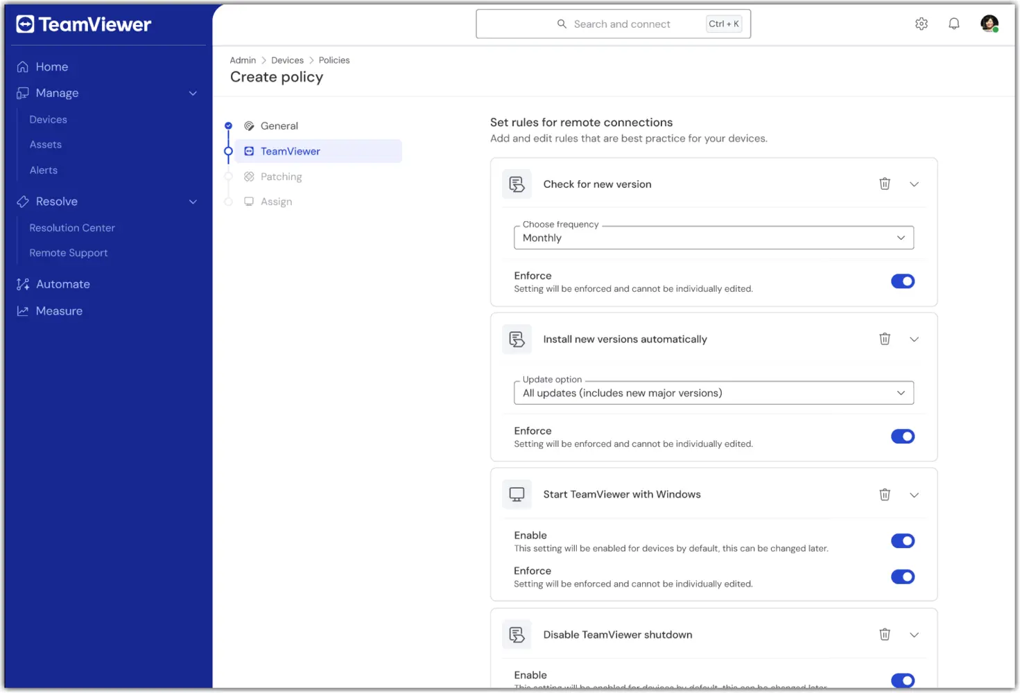 Create Unified Policy 3