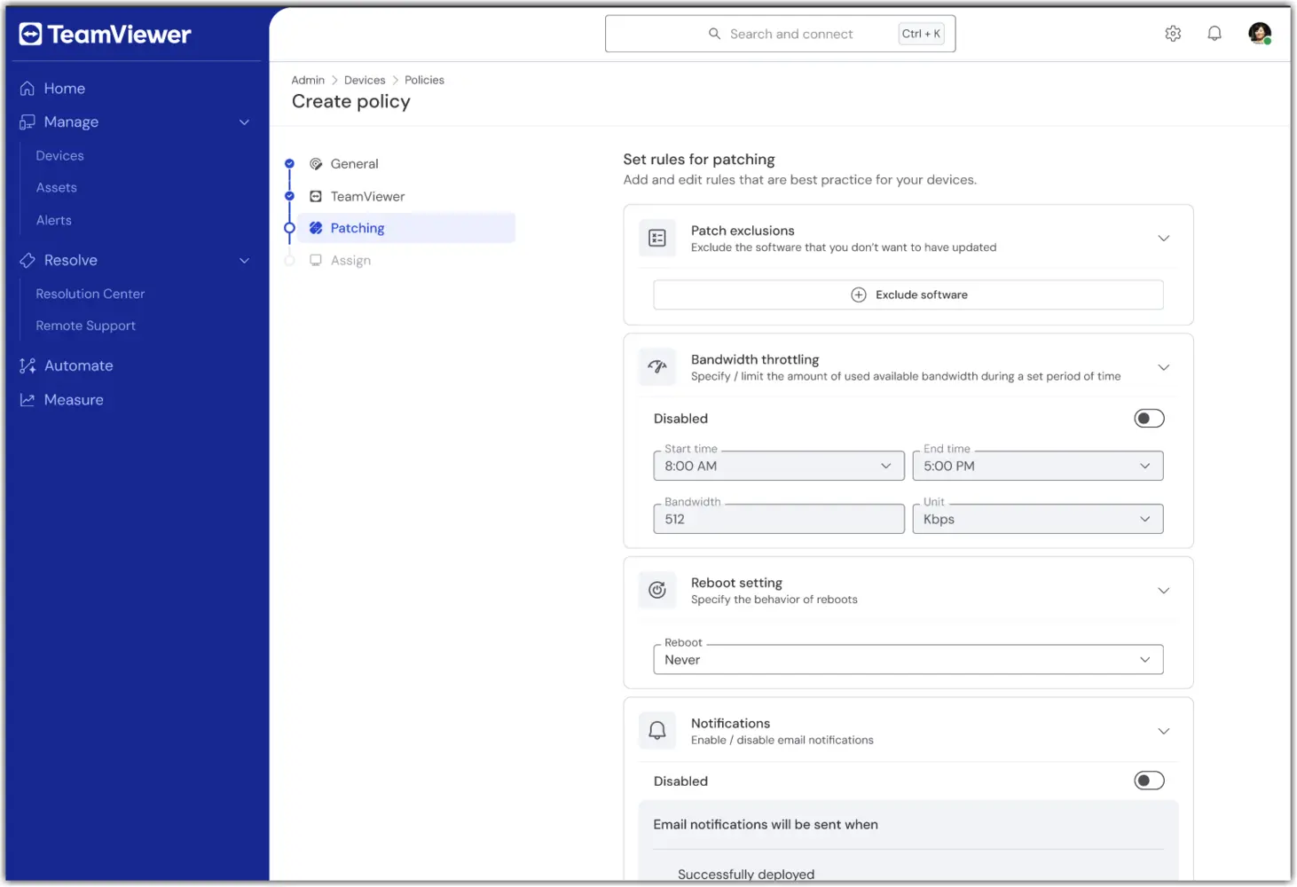 Create Unified Policy 4
