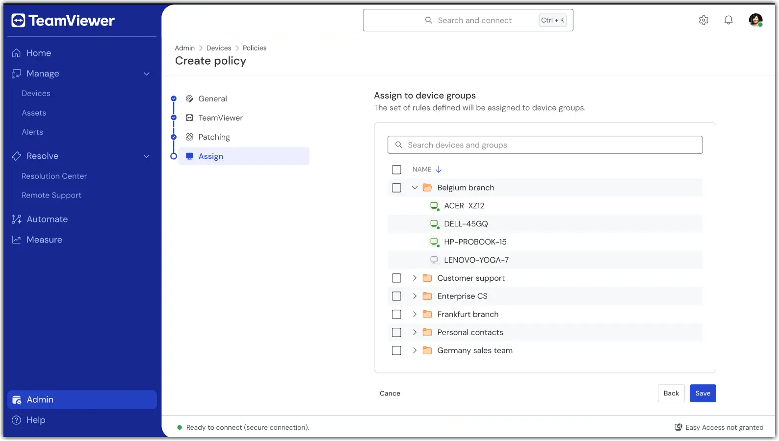 Create Unified Policy 5