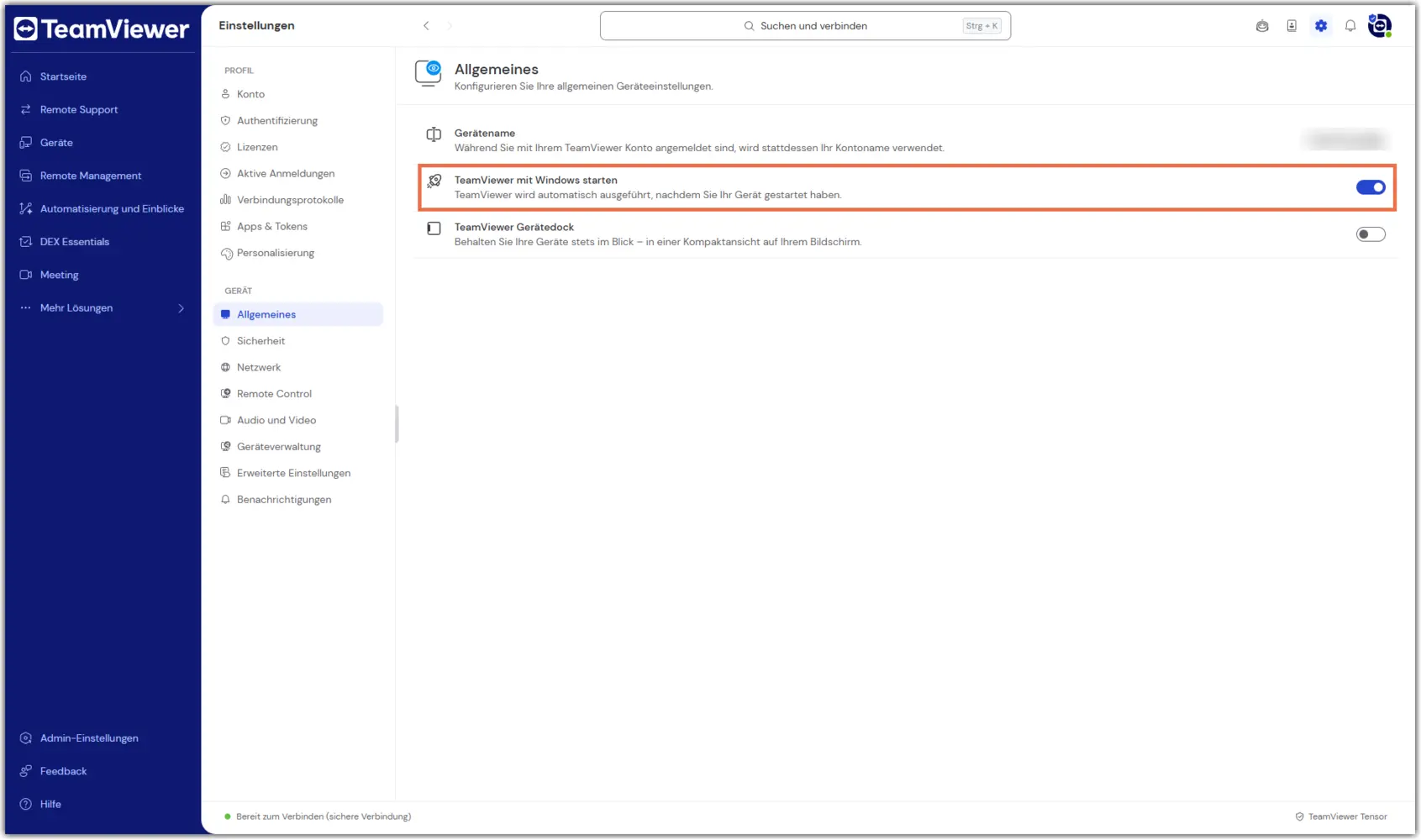 Uac Full Client Setting Start With Windows De