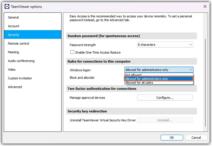 Uac Full Client Setting Windows Logon