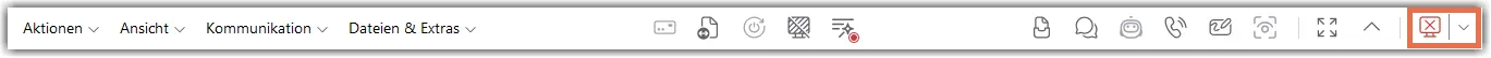 Remote Session Toolbar Close