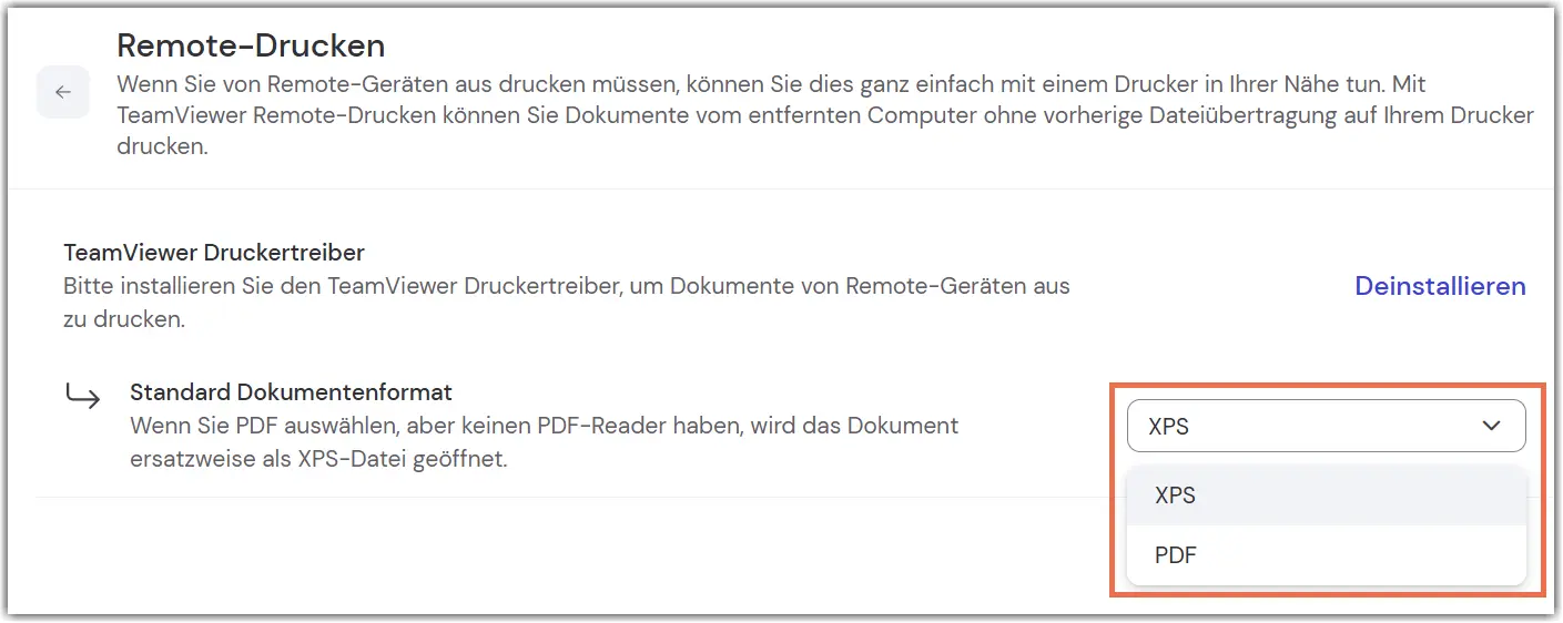Remote Printing – Document Format