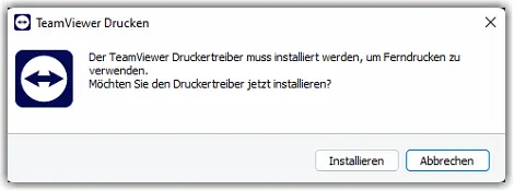 Remote Printing – Installation Prompt