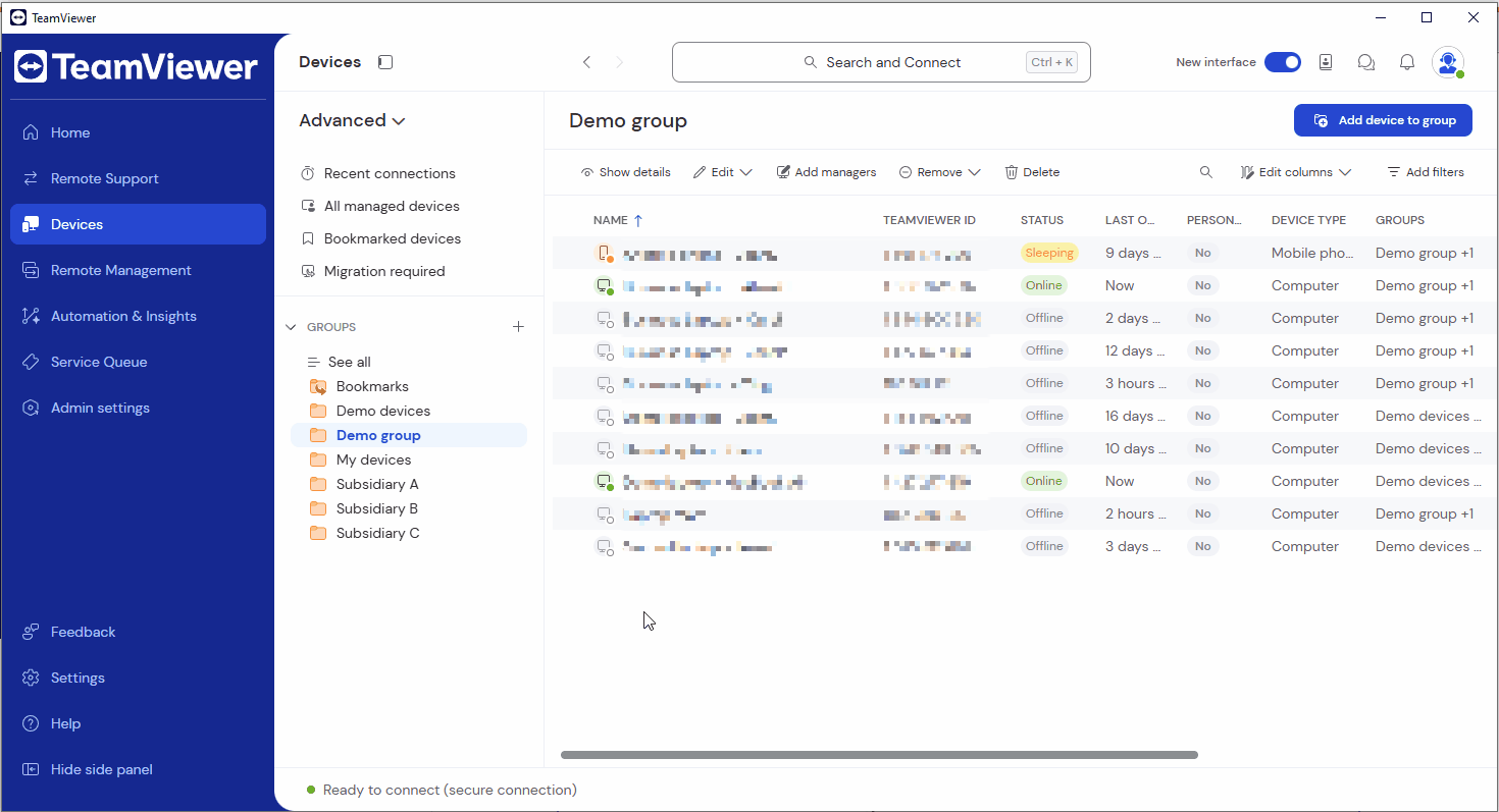 Edit Device Group
