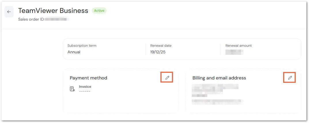 Change Payment Method Pencil