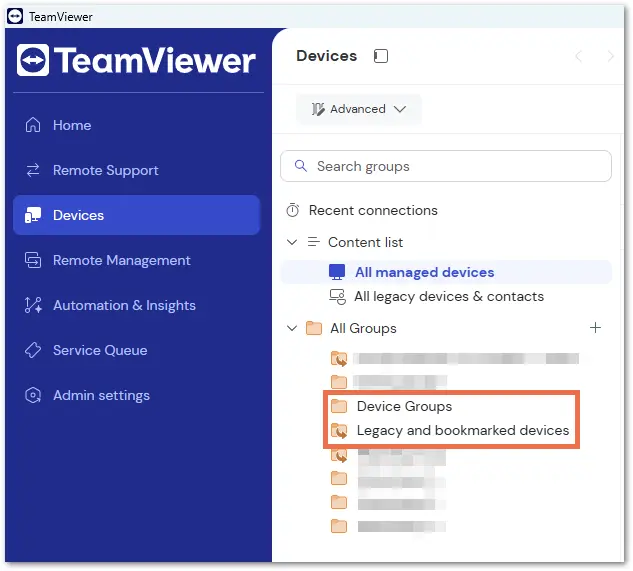 Difference Between Legacy Groups And Device Groups