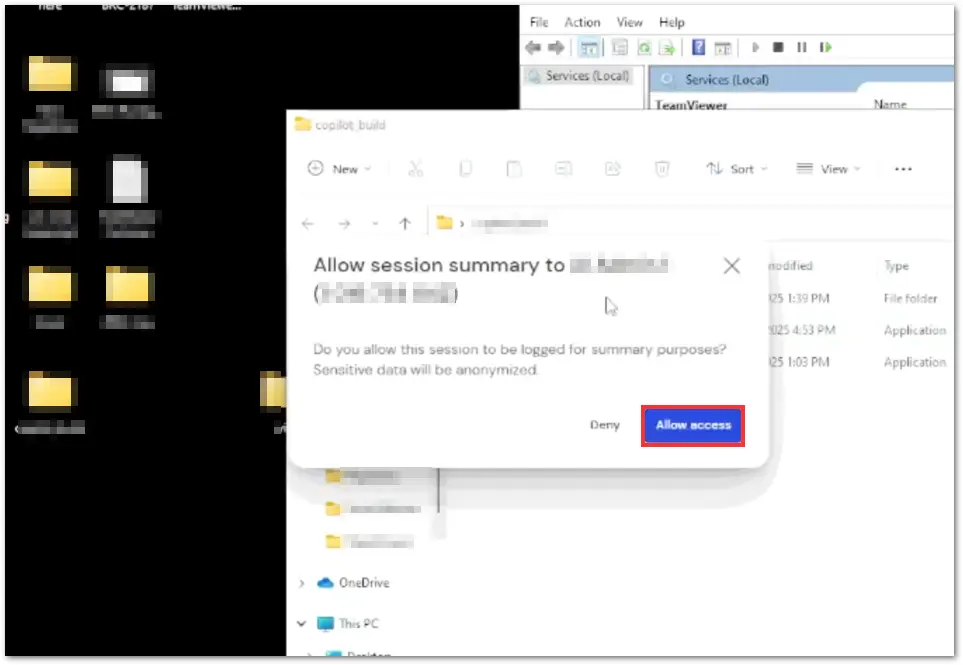 Allow Access End User Session Insights