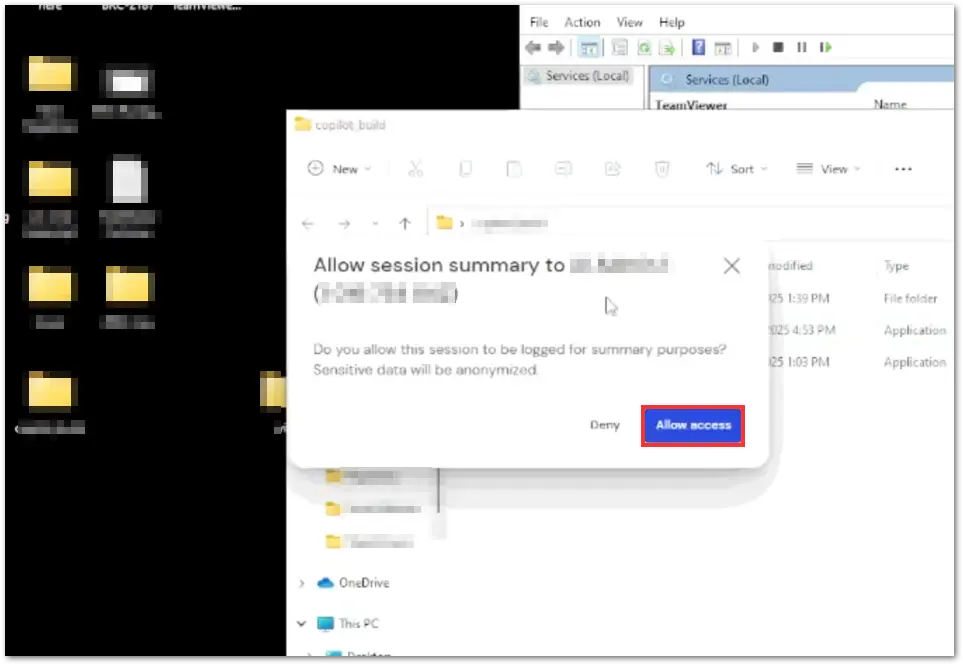 Allow Access End User Session Insights
