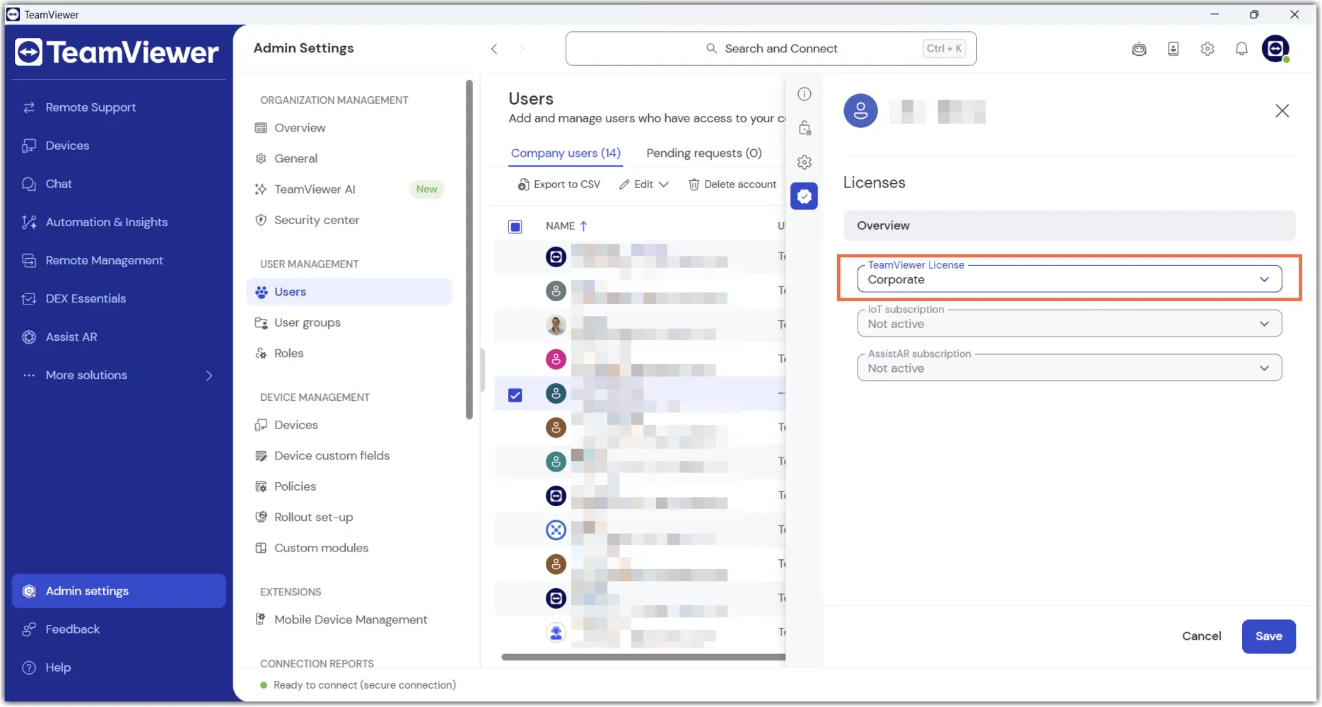 Select User License