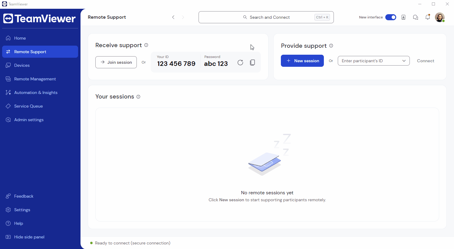 Connect Global Search Easy Access