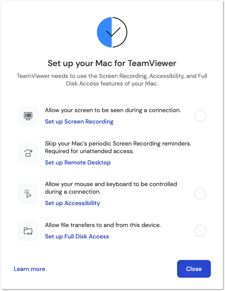 Set Up Your Mac For TeamViewer Ii