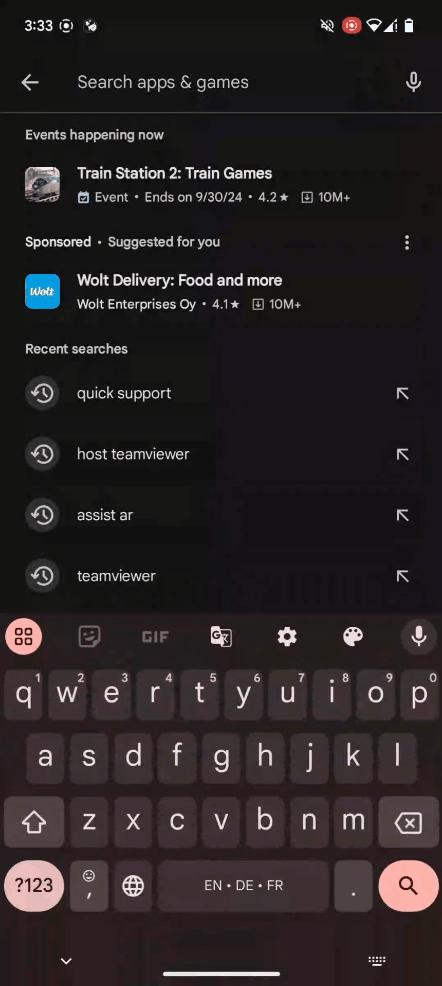 Install QuickSupport Android