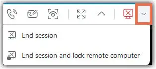 End Session Options