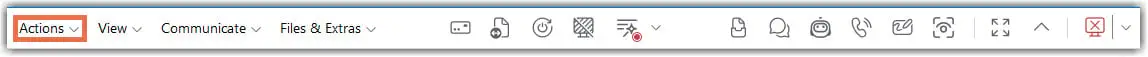 Toolbar Action
