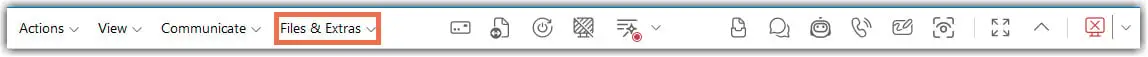 Toolbar Files Extras