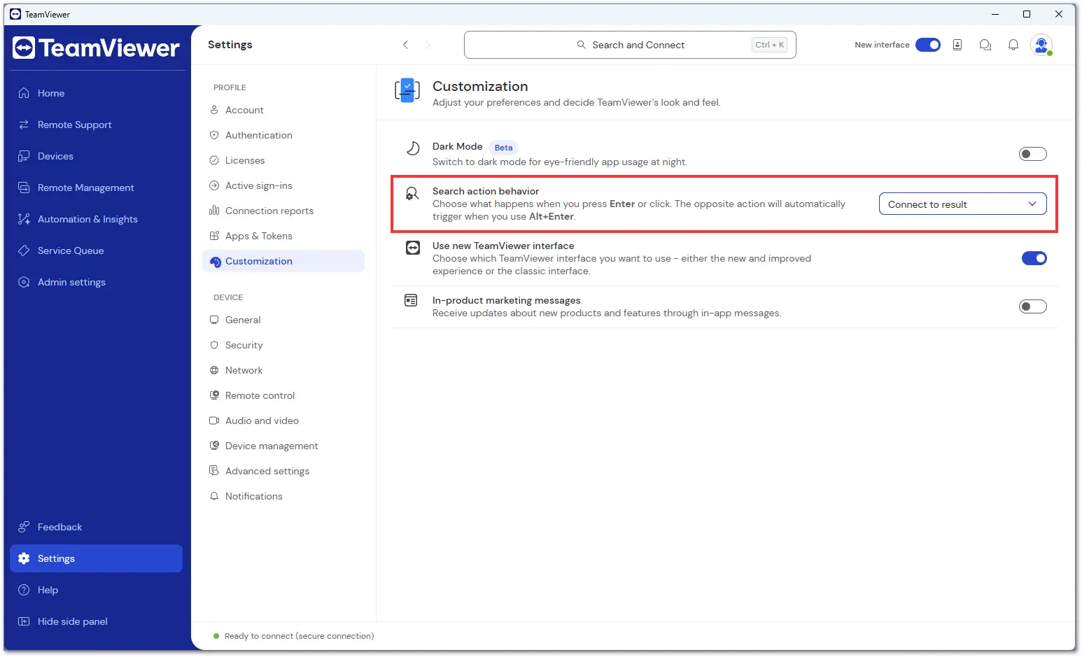Search Action Behavior