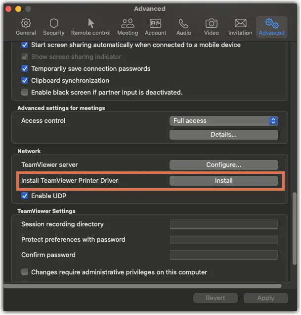 Install Printer Driver on Host (macOS)