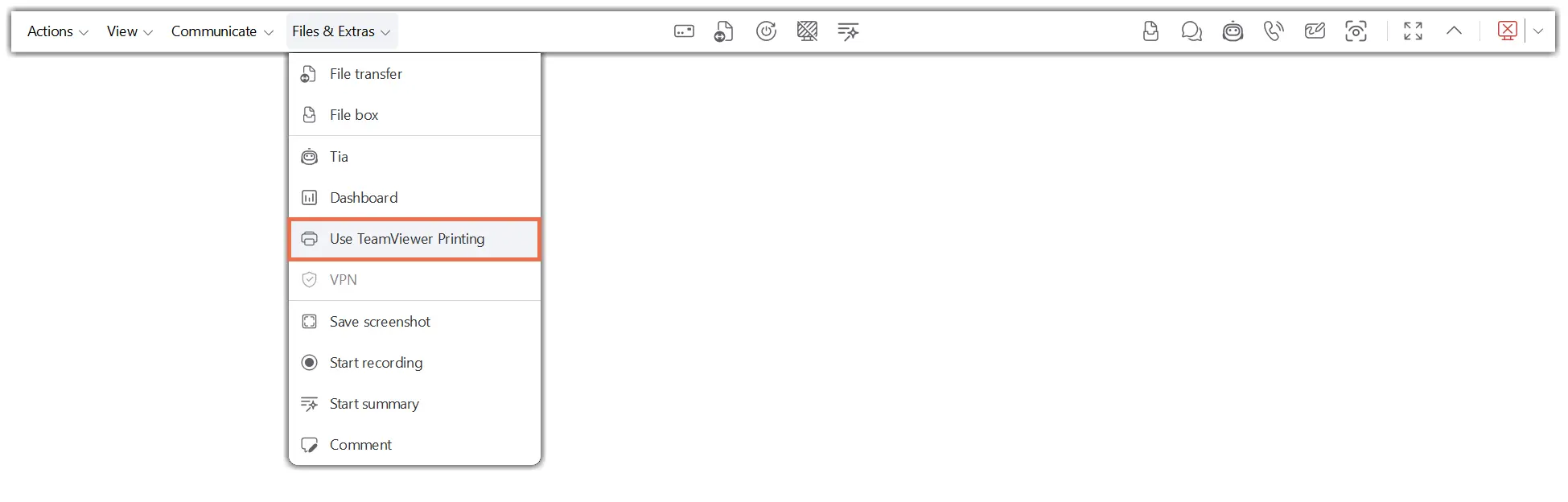 Use TeamViewer Printing