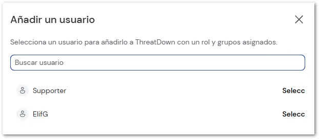 Configuracion Endpoint Protection Seleccionar Usuario