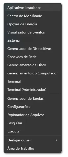 Aplicativos Instalados