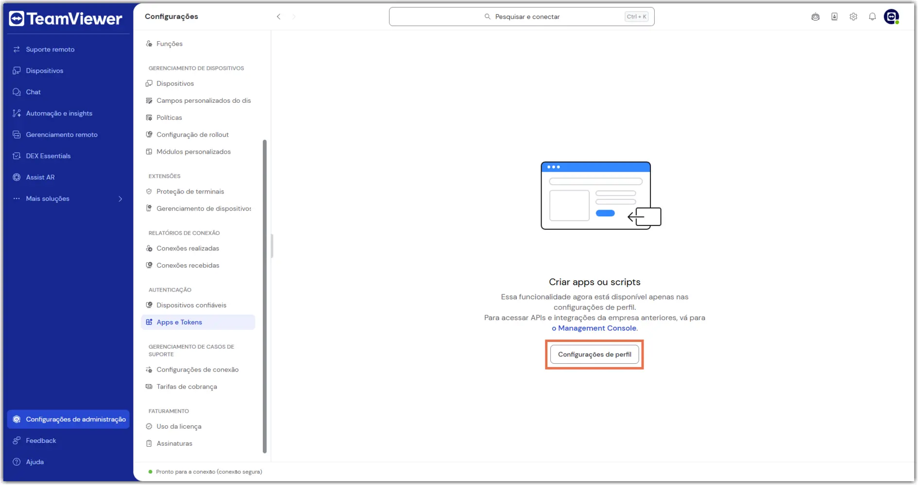 Configuracoes De Perfil