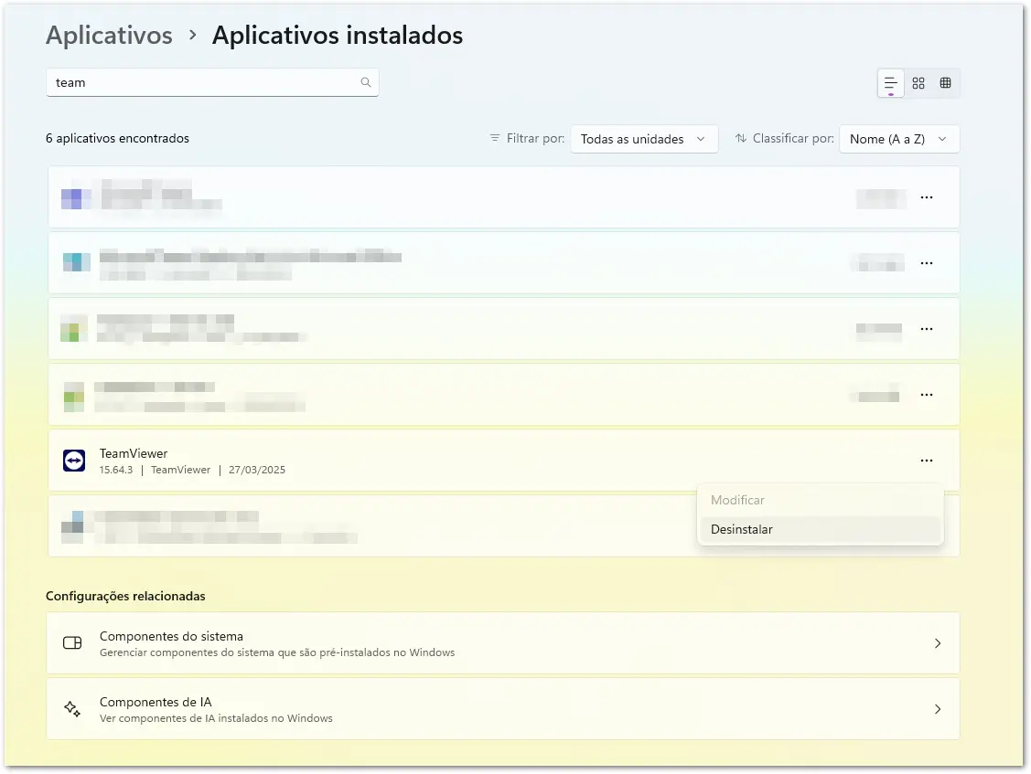 Desinstalar O TeamViewer No Windows