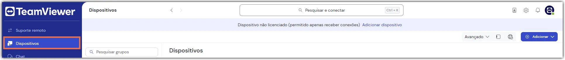 Dispositivo Nao Licenciado Adicionar Dispositivo
