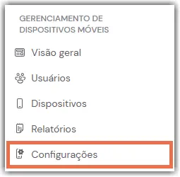 Gerenciamento De Dispositivos Moveis Configuracoes