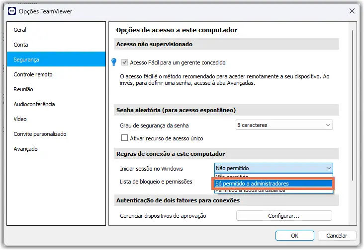 Iniciar Sessao No Windows So Permitido A Administradores