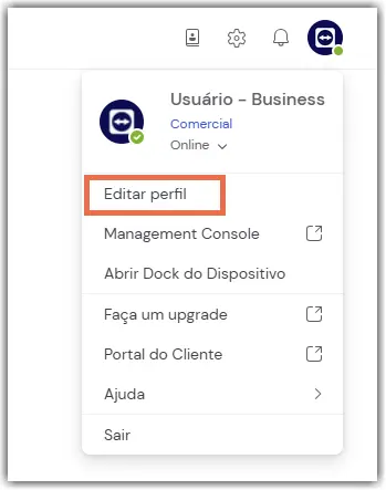 Licenca Business Editar Perfil