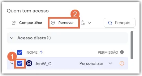 Remover Acesso