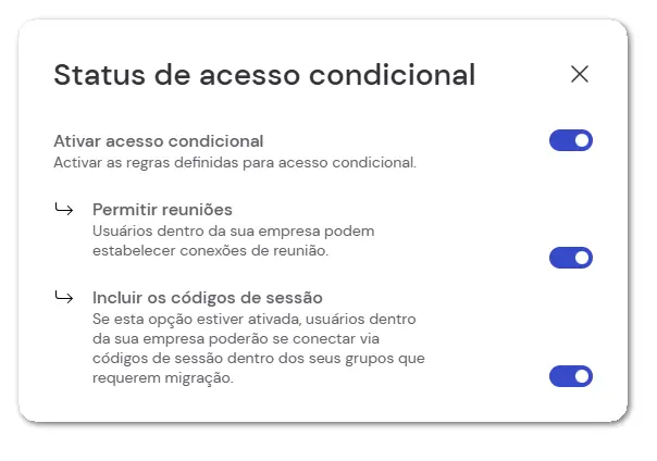 Status De Acesso Condicional