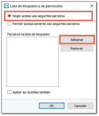 Lista De Bloqueios E De Permiss C3 B5Es TeamViewer