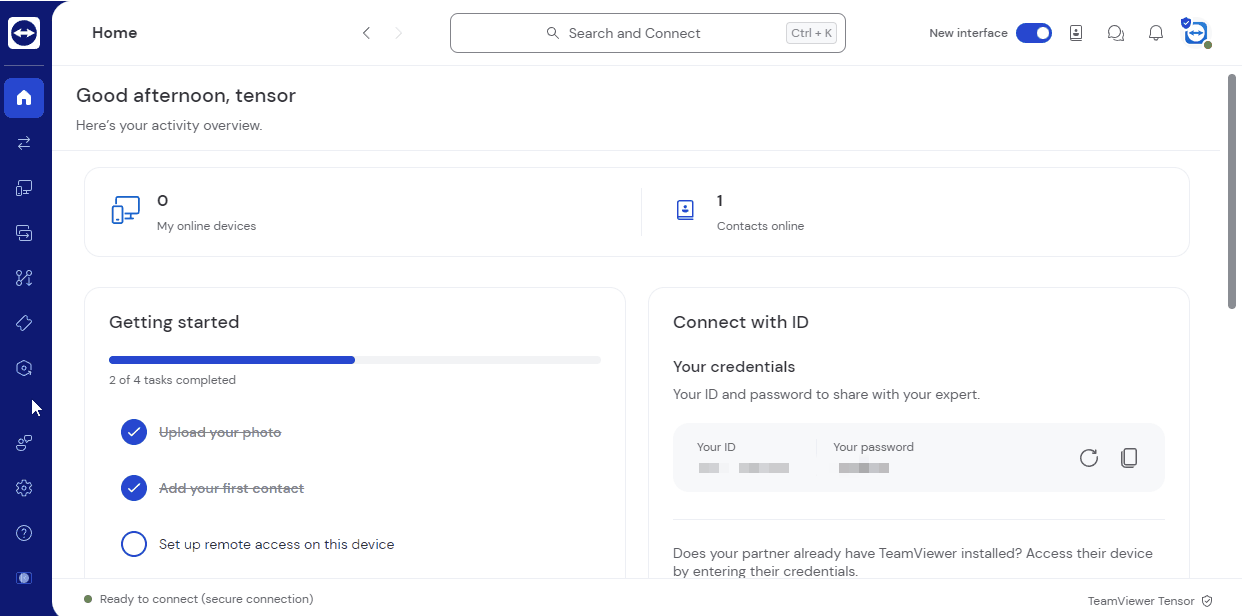1 Installation Via TeamViewer Application Settings
