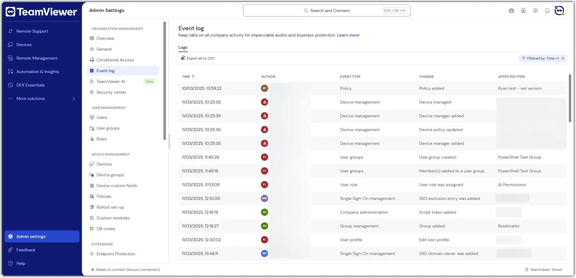 See Event Logs
