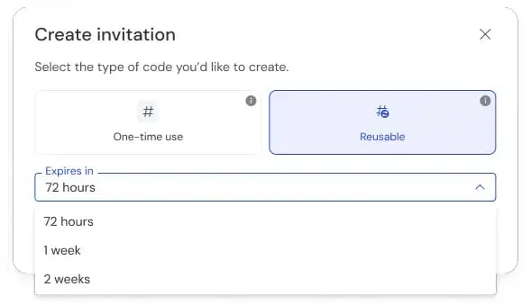 Multitenancy Create Invitation New