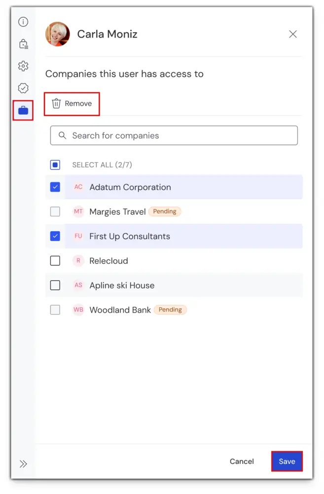 Multitenancy Remove Access