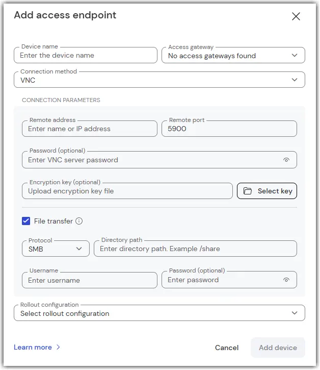 Vnc Access Endpoint