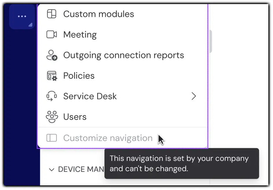 Customize Enforced